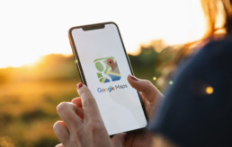 google maps ui on mobile