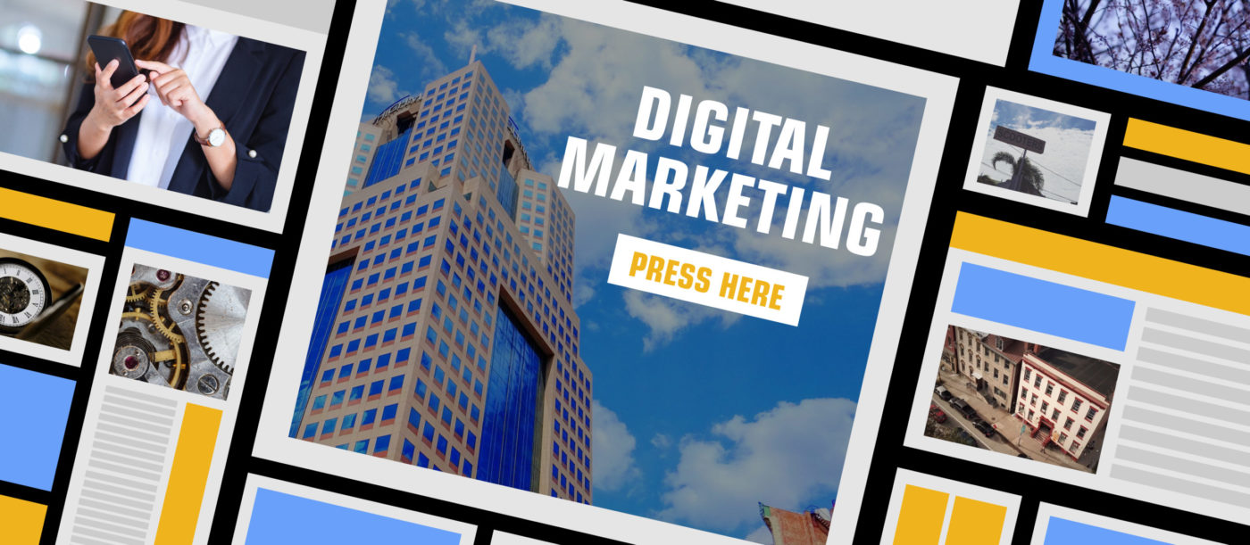 screen showcasing digital marketing opportunities