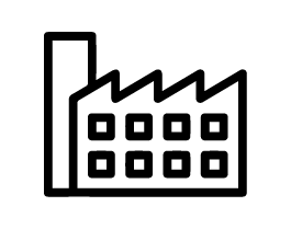 manufacturing building icon