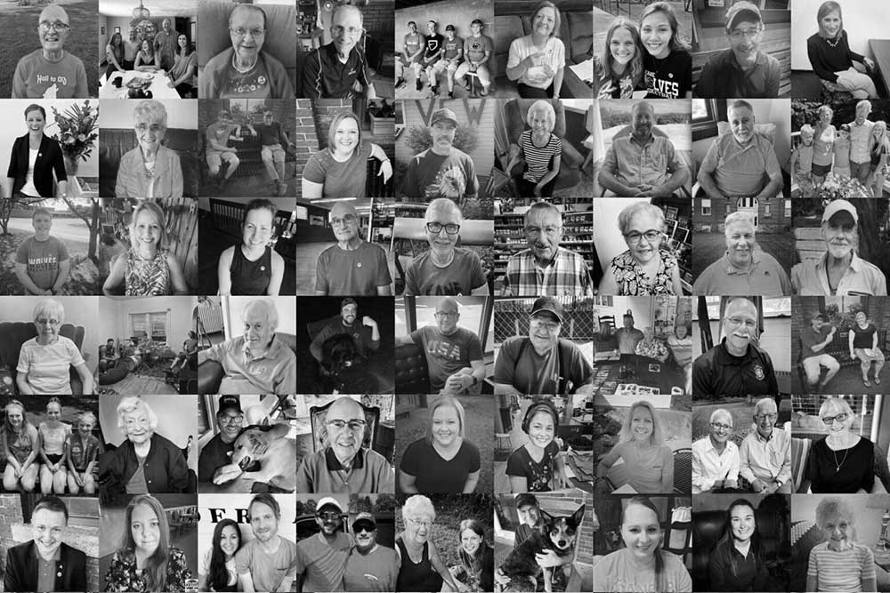 collage of people from 100 days of kane