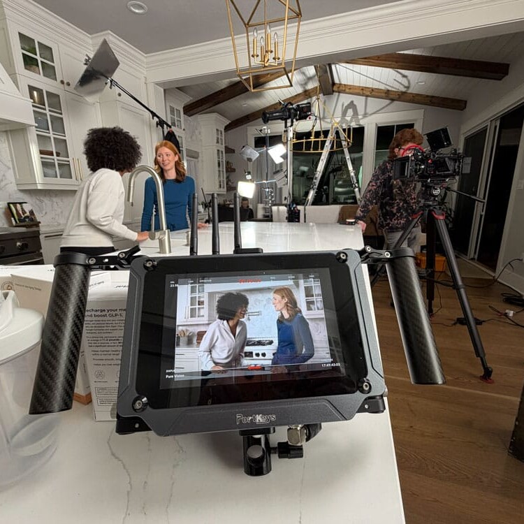 Behind the scenes of a Serovital commercial